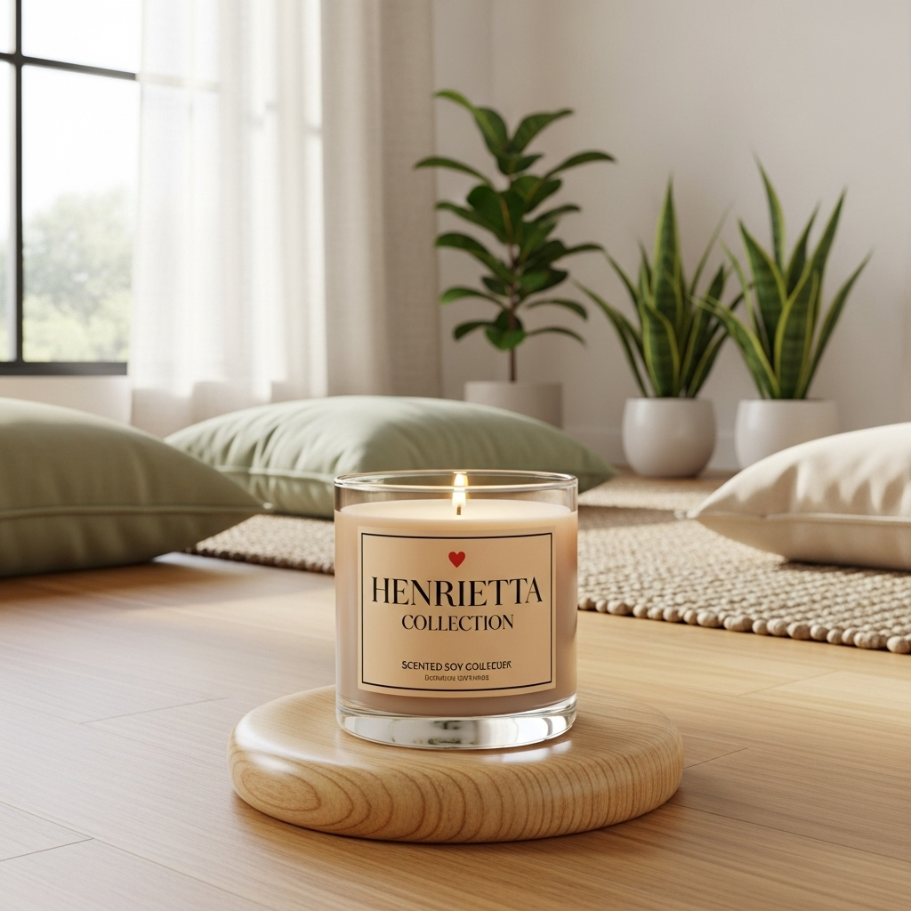 Henrietta  Candle Collection | Clear |  Premium Hand-Poured Soy Wax | Wellness Candle for Self-Love